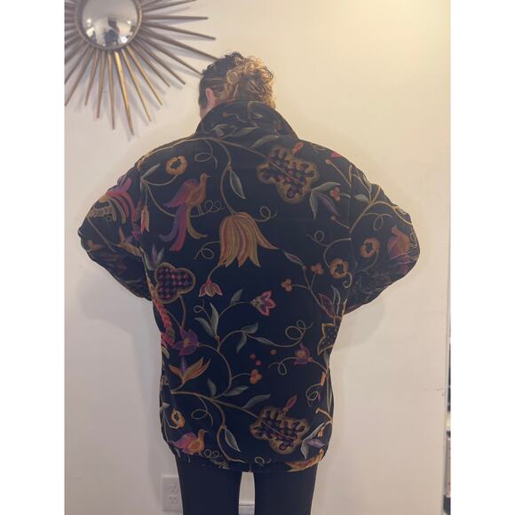 Floral Oversized Puff Jacket - Plus Sized - Fits like 18/20 - Picture 2 of 2